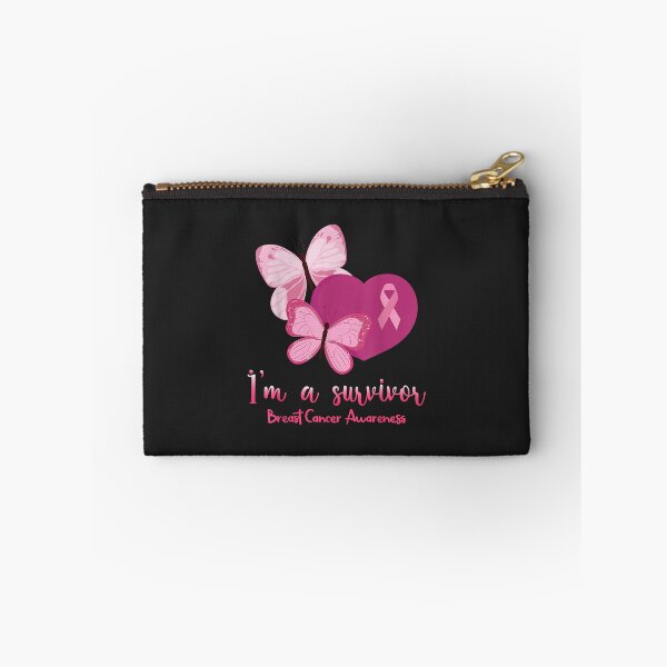 Item preview, Pink 2 Butterfly Heart Im A Survivor Breast Cancer Awareness designed and sold by Corelli87.