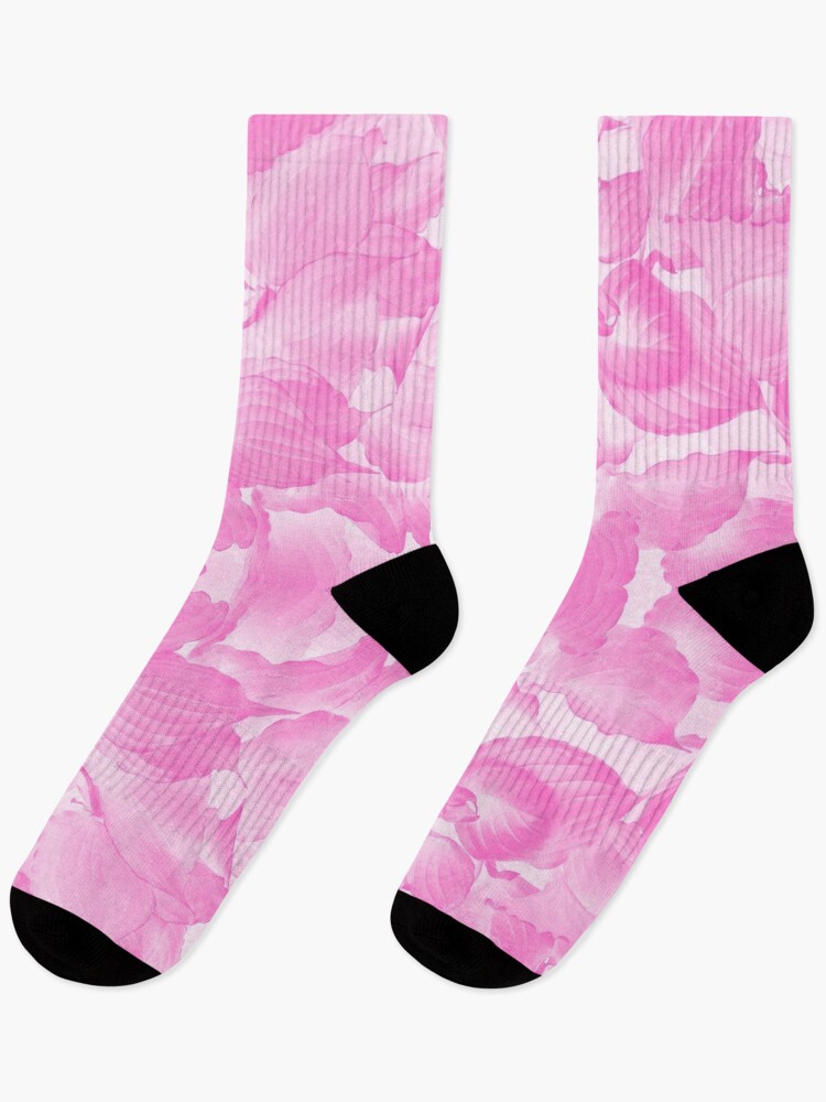 Thumbnail 1 of 5, Socks, Hosta Pink Wash Pattern designed and sold by SunshineWalker.