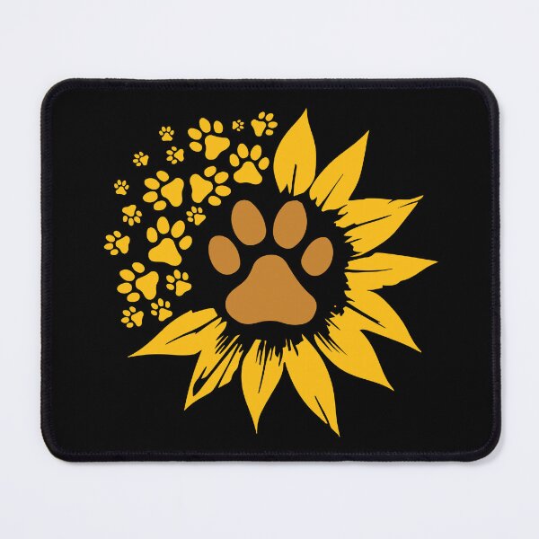 Item preview, Dog Mom Dad Pawprint Sunflower  designed and sold by ZiesMerch.