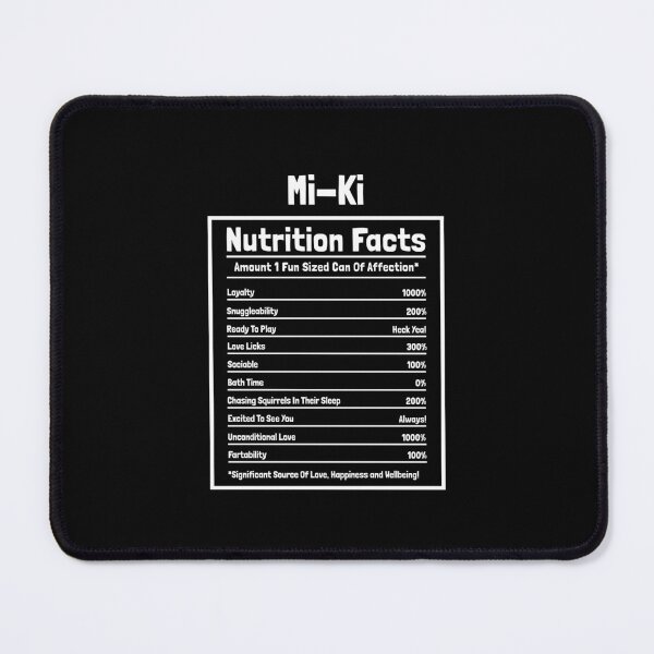 Item preview, Mi-Ki Nutrition Facts Funny Dog Gift designed and sold by Guarddogdrive.