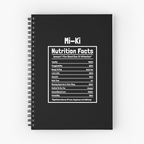 Item preview, Mi-Ki Nutrition Facts Funny Dog Gift designed and sold by Guarddogdrive.