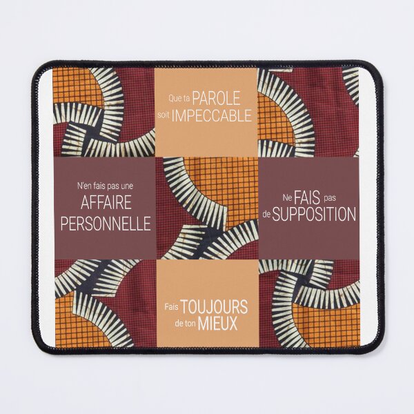 Item preview, The Toltec agreements deco wax fabric from Africa designed and sold by Audrey Janvier | AJD.
