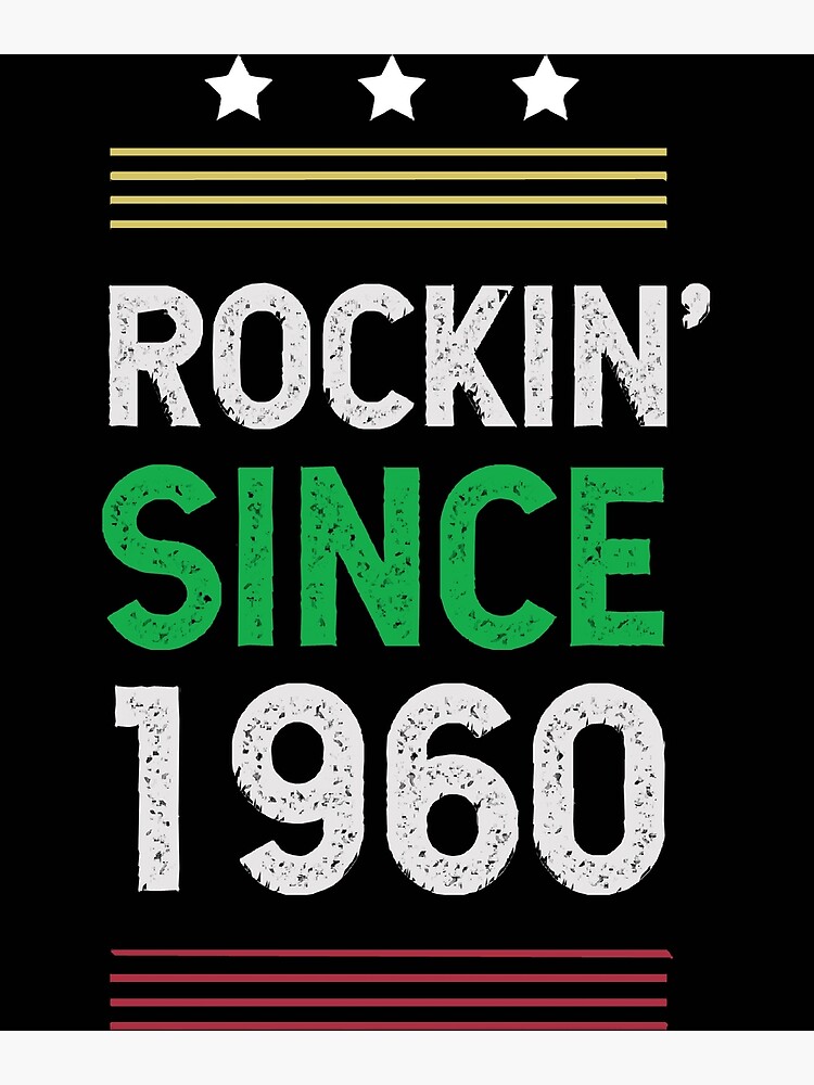 "Geschenk zum 60 Jährigen Classic Rock 1960 60. Geburtstag" Poster von