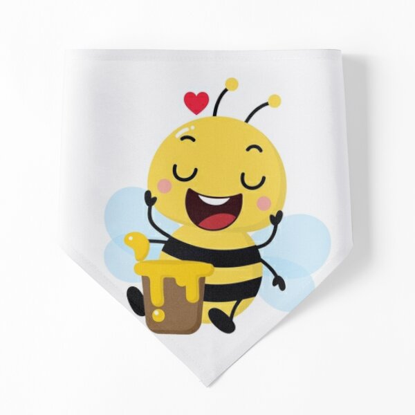 Cartoon Happy Bee Print Kids Girls Hoodie Back Graphic Hooded