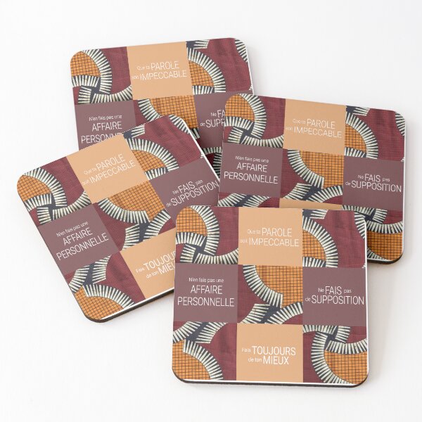 Item preview, The Toltec agreements deco wax fabric from Africa designed and sold by Audrey Janvier | AJD.