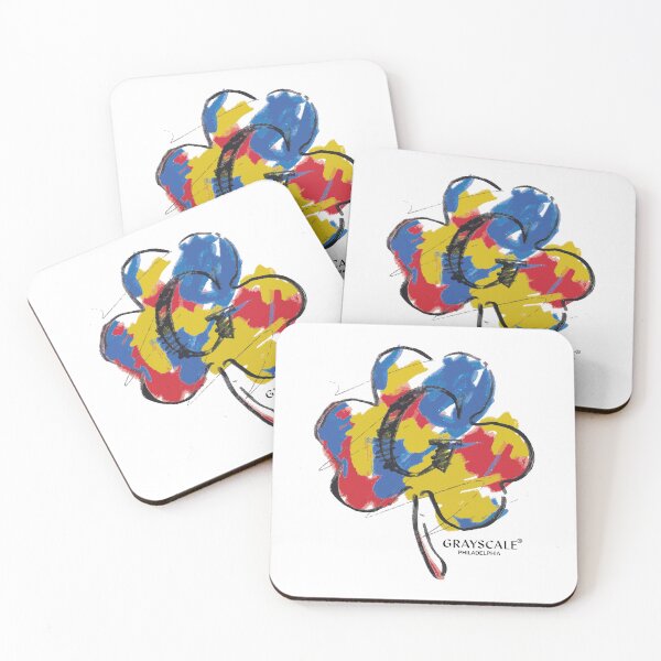 Item preview, Grayscale Merch Chalk Clover designed and sold by RommaniShop.