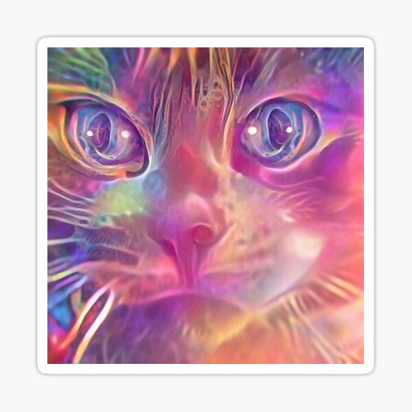 Rainbow Catnip Sticker