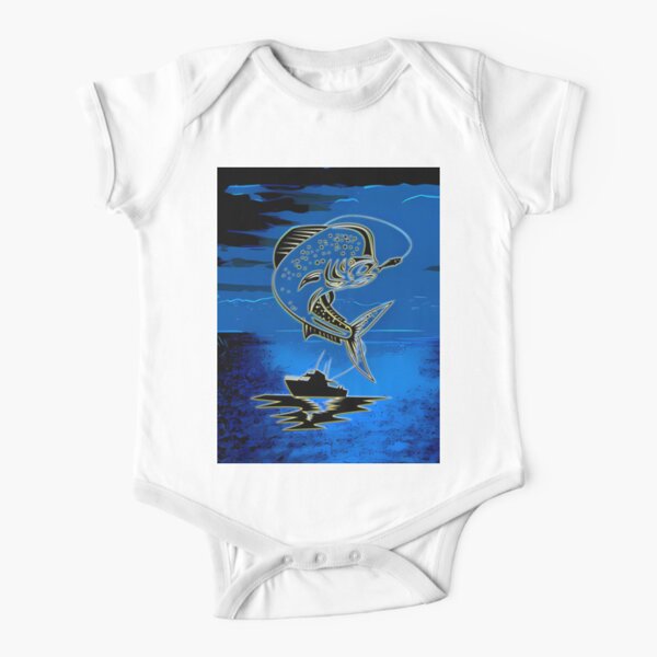 Fishing Short Sleeve Baby One-Piece for Sale