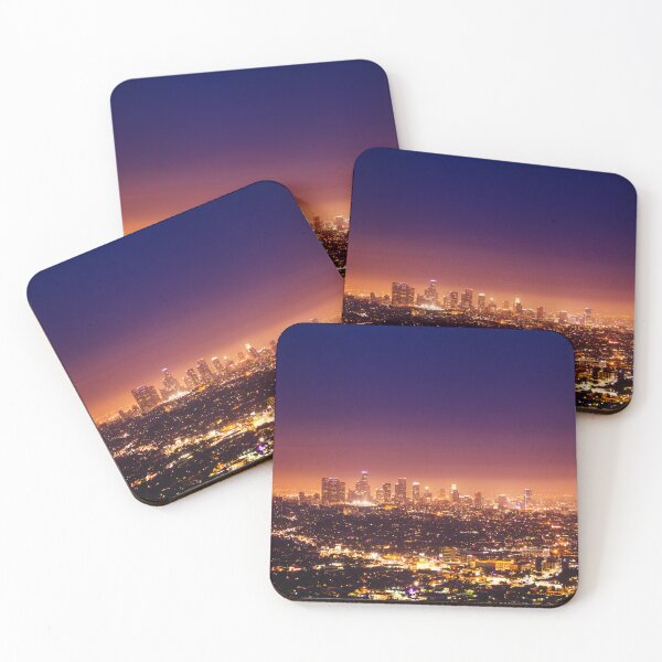 Item preview, Los Angeles downtown buildings at night designed and sold by Chris-Thodd.
