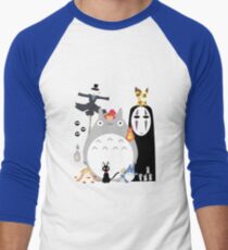 Studio Ghibli Gang Men's Baseball ¾ T-Shirt