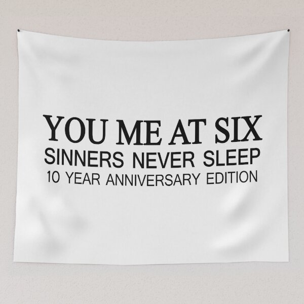 Item preview, You Me At Six Merch Sinners Never Sleep designed and sold by RommaniShop.