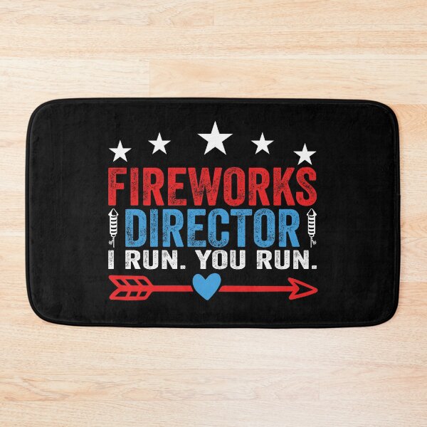Item preview, Funny Fireworks Director I Run You Run 4th of July Patriotic designed and sold by EIMgraphic.