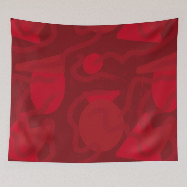 Item preview, Red Jazzy Shapes designed and sold by DesignsByJaycee.