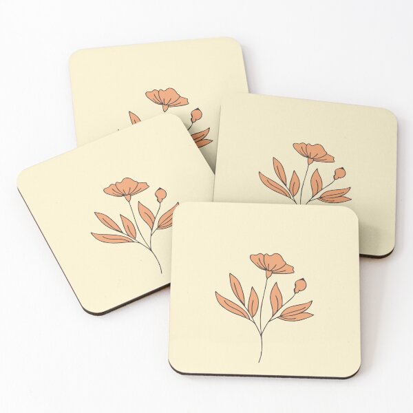 Item preview, Minimalist Aesthetic Orange Flower designed and sold by cerenalkan.