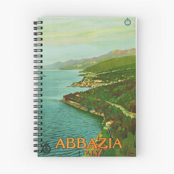 Item preview, ABBAZIA ITALY Croatia The Gem of the Adriatic ENIT 1920 Vintage Travel Poster designed and sold by retroposters.