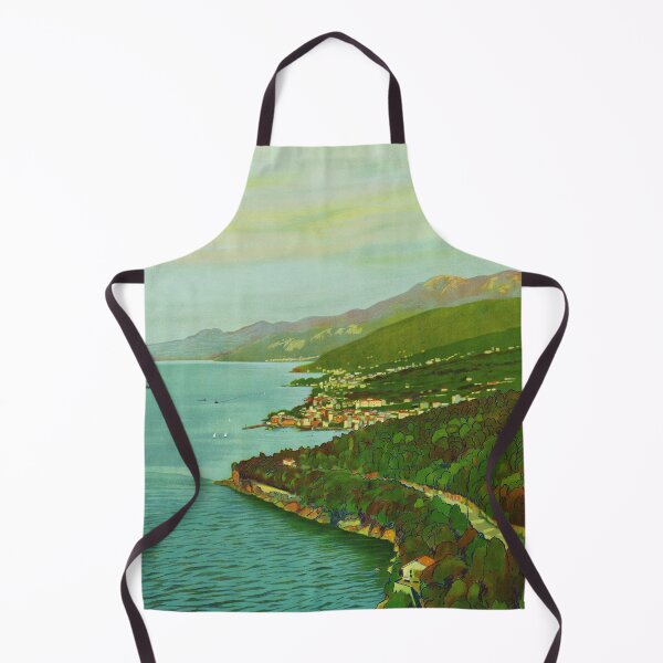Item preview, ABBAZIA ITALY Croatia The Gem of the Adriatic ENIT 1920 Vintage Travel Poster designed and sold by retroposters.
