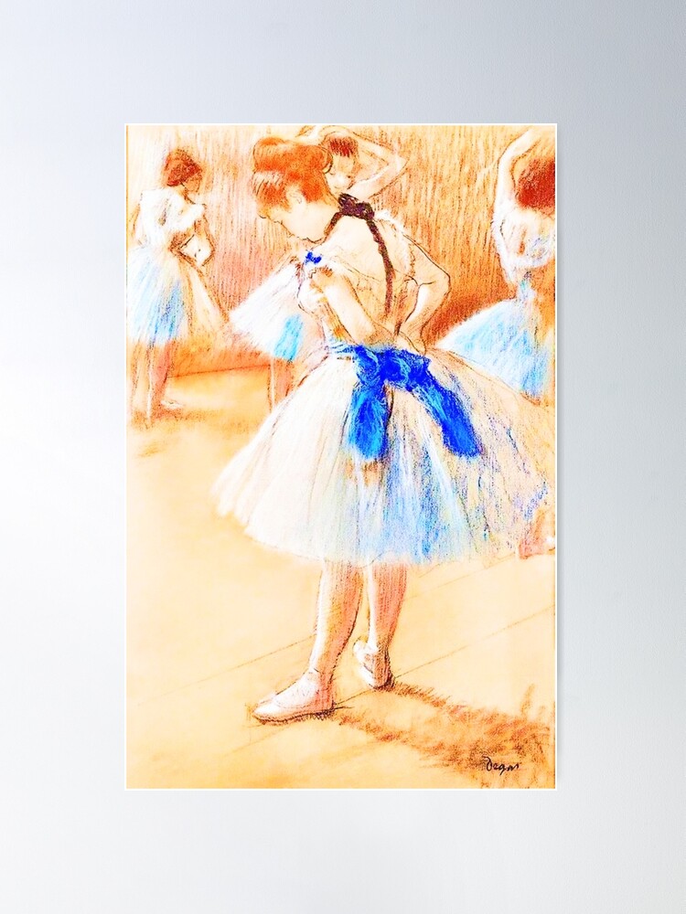 Edgar Degas Print, the Dance Class Exhibition Poster