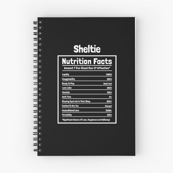 Item preview, Sheltie Nutrition Facts Funny Dog Gift designed and sold by Guarddogdrive.