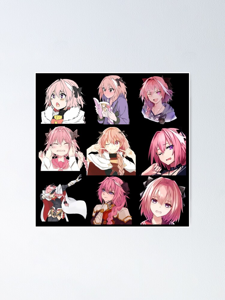 Sale Stickers Fate Astolfo Pack 33 Poster For Sale By Boutaje Redbubble