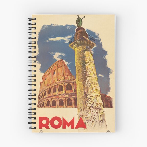 Item preview, ROMA Rome Metropolitan City of ITALY Colosseum ENIT Vintage Travel Poster designed and sold by retroposters.