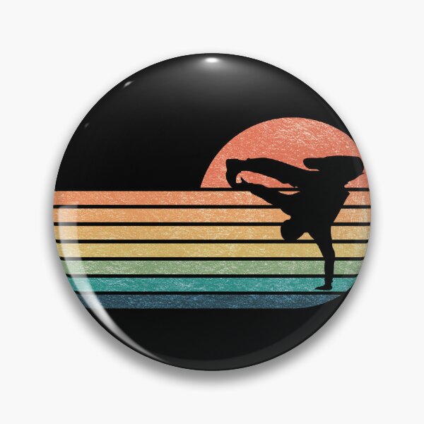 Item preview, Parkour / Breakdance - with retro vintage sunset color background designed and sold by Rhu Creations.