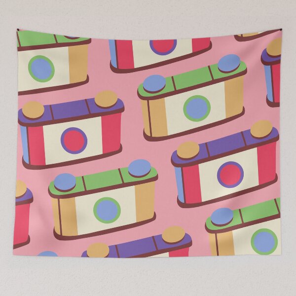 Item preview, Retro Pinhole Camera Pattern - Spring Seasonal Color Palette designed and sold by aaalou.