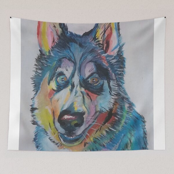 Item preview, Colourful Husky designed and sold by PennyNolanArt.