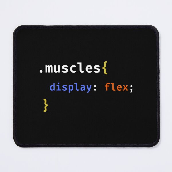 Item preview, Muscles display flex CSS humor designed and sold by TheCodeChic.