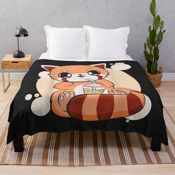 Item preview, Kawaii Pearl Bubble Tea Red Panda Boba Cute Anime designed and sold by Corelli87.