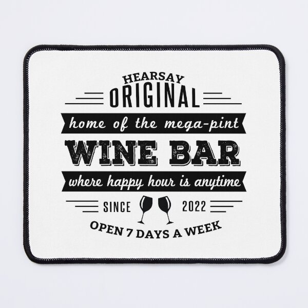 Item preview, Hearsay Wine Bar designed and sold by canossagraphics.
