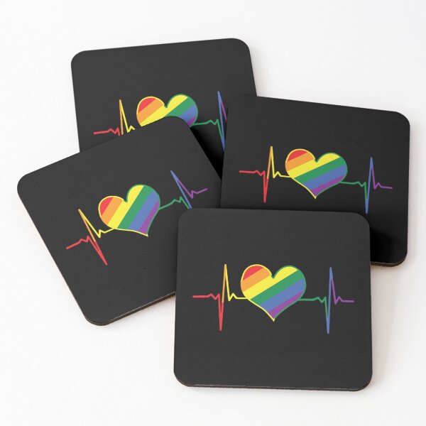 Item preview, LGBT Pride Heartbeat Pulse Rainbow designed and sold by BufFord71.