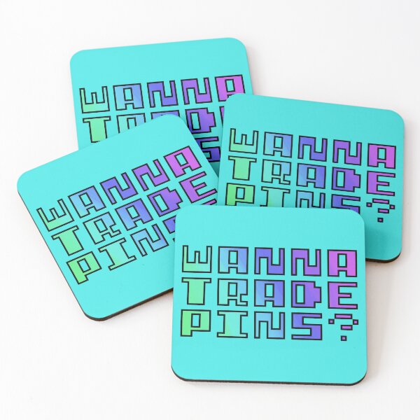 Item preview, Wanna Trade Pins? Gradient version designed and sold by Cabled Creature.