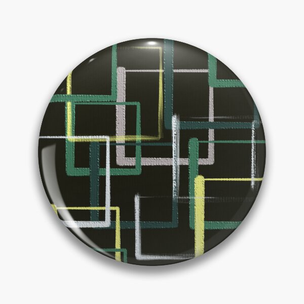 Item preview, Green Yellow Geometric Cube Square Oil Painting Abstract Art Modern Minimalist Wall Decor designed and sold by hopecope.