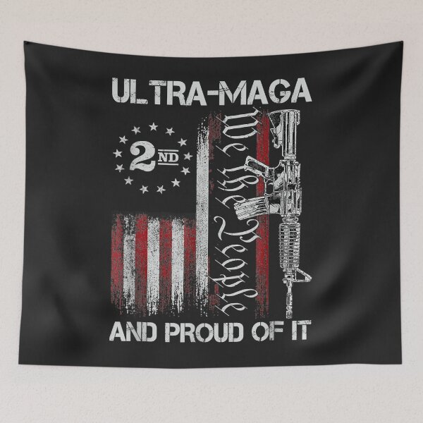 Item preview, Ultra MAGA We The People Proud Republican USA Flag designed and sold by Corelli87.