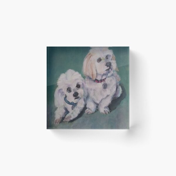 Item preview, Ash and Nellie the Maltese X designed and sold by PennyNolanArt.