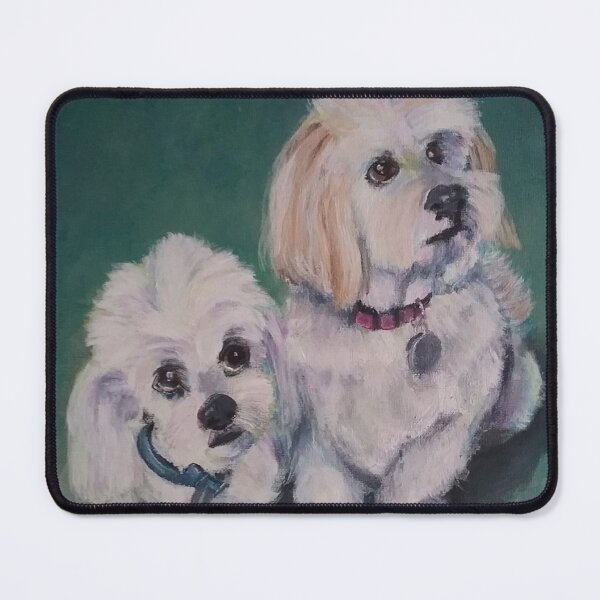 Item preview, Ash and Nellie the Maltese X designed and sold by PennyNolanArt.