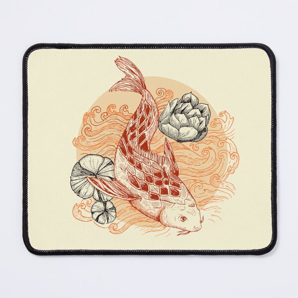 Item preview, Koi Fish and lotus flowers designed and sold by Rômulo Queiroz.