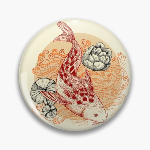 Item preview, Pez koi y flores de loto designed and sold by Rômulo Queiroz.