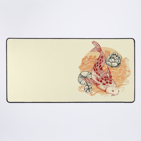 Item preview, Koi Fish and lotus flowers designed and sold by Rômulo Queiroz.