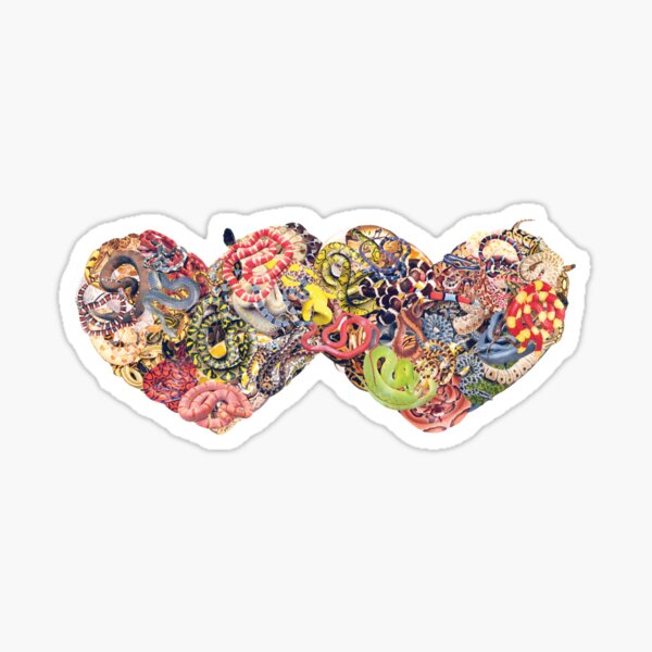 Hearts (Snakes) Sticker