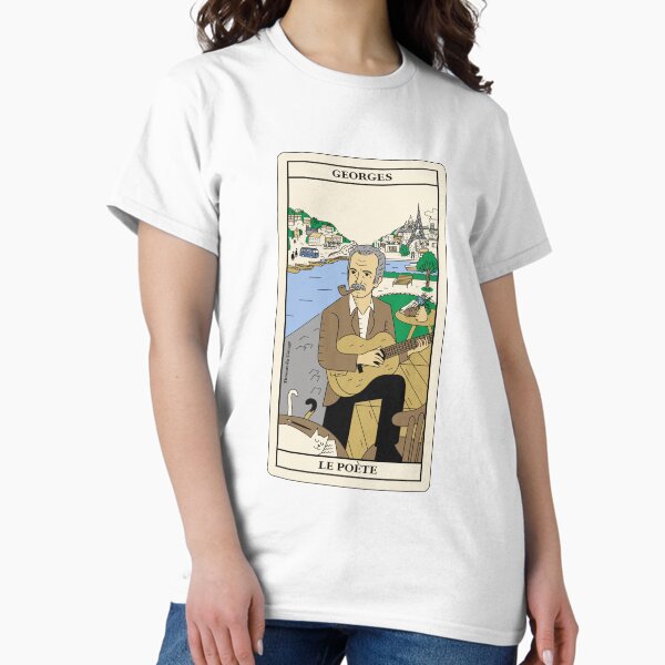 Aperçu de l'œuvre T-shirt - Georges le Poète créée et vendue par Thomas du Garage.