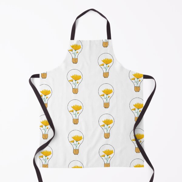Item preview, Light Bulb With Yellow Flowers - Aesthetic designed and sold by JanviRamani.