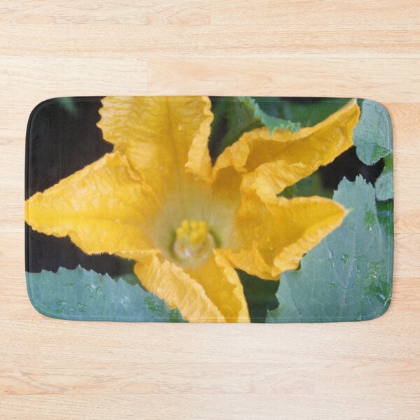 Item preview, Orange-Yellow Courgette Flower Shrub Photograph designed and sold by taiche.