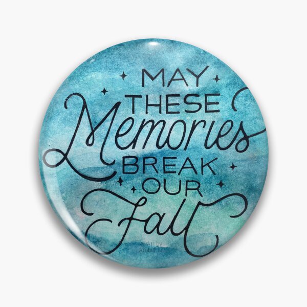Item preview, May These Memories Break Our Fall Long Live Watercolor Lettering Handlettering Illustration Painting Lyric Quote Nostalgic  designed and sold by Amber  Liu.