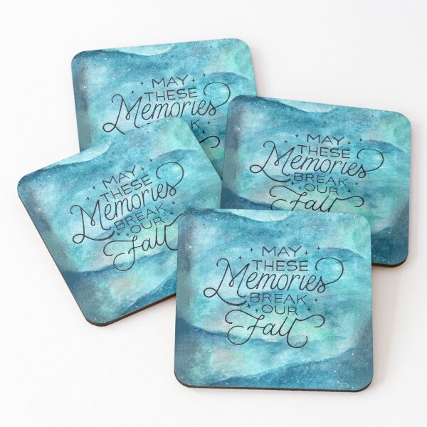 Item preview, May These Memories Break Our Fall Long Live Watercolor Lettering Handlettering Illustration Painting Lyric Quote Nostalgic  designed and sold by Amber  Liu.
