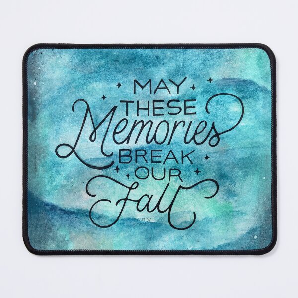 Item preview, May These Memories Break Our Fall Long Live Watercolor Lettering Handlettering Illustration Painting Lyric Quote Nostalgic  designed and sold by Amber  Liu.