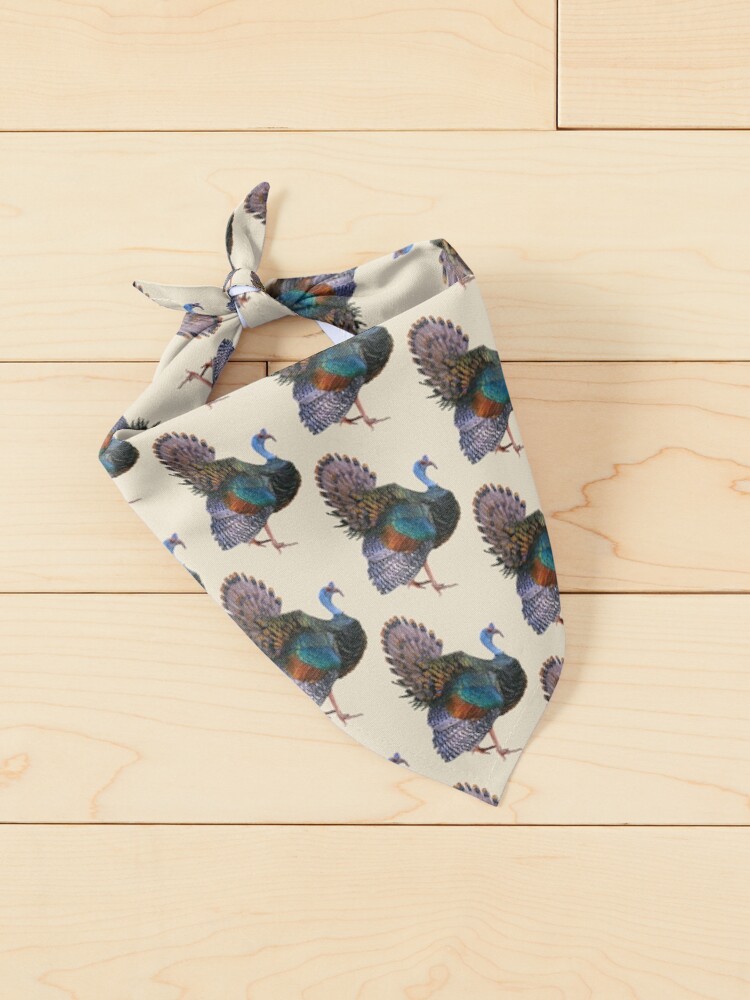 Alternate view of Iridescent Ocellated Turkey Pet Bandana