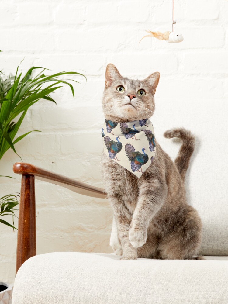 Alternate view of Iridescent Ocellated Turkey Pet Bandana