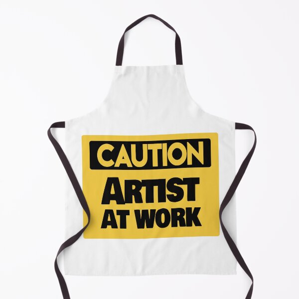 Item preview, Caution Artist at work sign Design designed and sold by mindischaos.