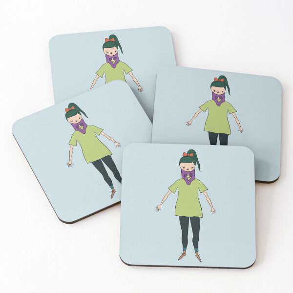 Item preview, Cute Girl With Neck Brace (blue) designed and sold by misslovelymess.